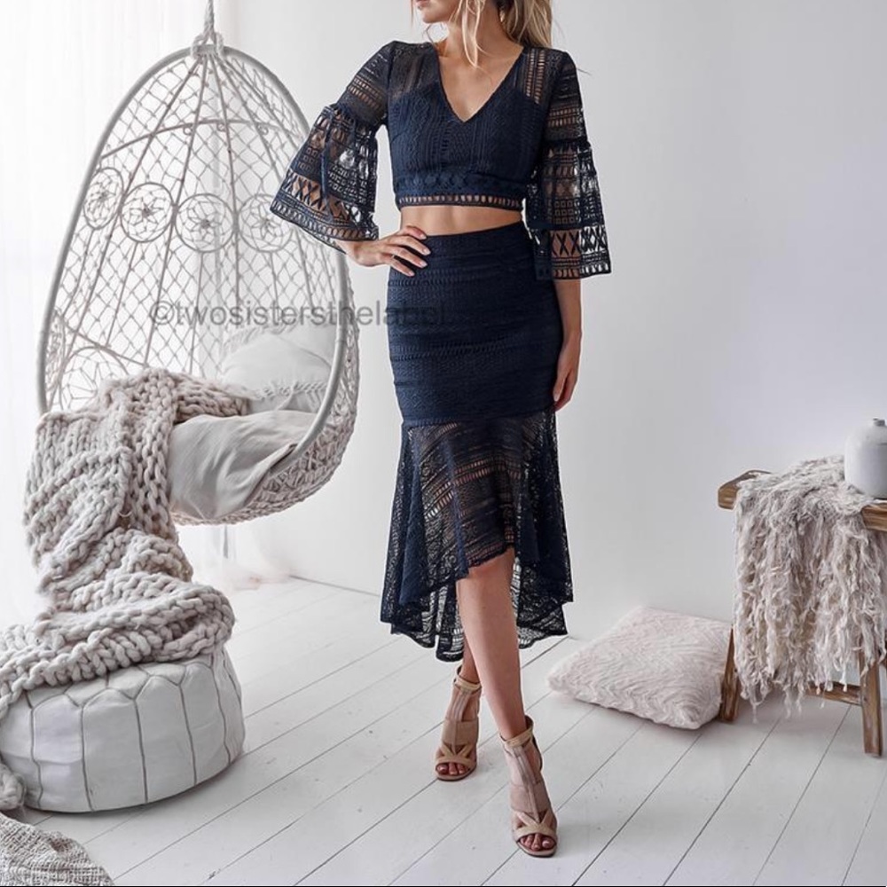 Two Sisters the Label Two Piece Lace Set